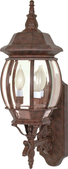 Wall Lantern Nuvo 60-889 Central Park - 3 Light - 22 in. - Wall Lantern with Clear Beveled Glass - Old Bronze Finish Nuvo