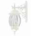 Wall Lantern Nuvo 60-891 Central Park - 3 Light - 22 in. - Wall Lantern with Clear Beveled Glass - White Finish Nuvo