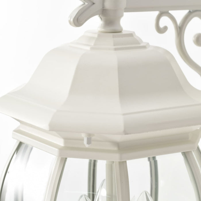 Wall Lantern Nuvo 60-891 Central Park - 3 Light - 22 in. - Wall Lantern with Clear Beveled Glass - White Finish Nuvo
