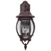 Wall Lantern Nuvo 60-892 Central Park - 3 Light - 22 in. - Wall Lantern with Clear Beveled Glass - Old Bronze Finish Nuvo