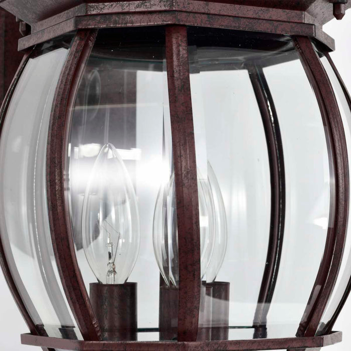 Wall Lantern Nuvo 60-892 Central Park - 3 Light - 22 in. - Wall Lantern with Clear Beveled Glass - Old Bronze Finish Nuvo