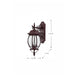 Wall Lantern Nuvo 60-892 Central Park - 3 Light - 22 in. - Wall Lantern with Clear Beveled Glass - Old Bronze Finish Nuvo