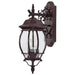 Wall Lantern Nuvo 60-892 Central Park - 3 Light - 22 in. - Wall Lantern with Clear Beveled Glass - Old Bronze Finish Nuvo