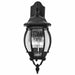 Wall Lantern Nuvo 60-893 Central Park - 3 Light - 22 in. - Wall Lantern with Clear Beveled Glass - Textured Black Finish Nuvo