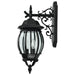 Wall Lantern Nuvo 60-893 Central Park - 3 Light - 22 in. - Wall Lantern with Clear Beveled Glass - Textured Black Finish Nuvo