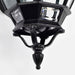 Wall Lantern Nuvo 60-893 Central Park - 3 Light - 22 in. - Wall Lantern with Clear Beveled Glass - Textured Black Finish Nuvo