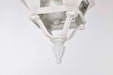 Hanging Lantern Nuvo 60-894 Central Park - 3 Light - 20 in. - Hanging Lantern with Clear Beveled Glass - White Finish Nuvo