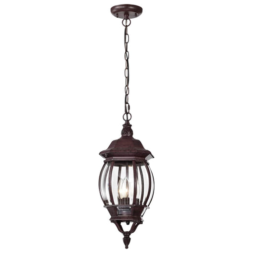 Hanging Lantern Nuvo 60-895 Central Park - 3 Light - 20 in. - Hanging Lantern with Clear Beveled Glass - Old Bronze Finish Nuvo