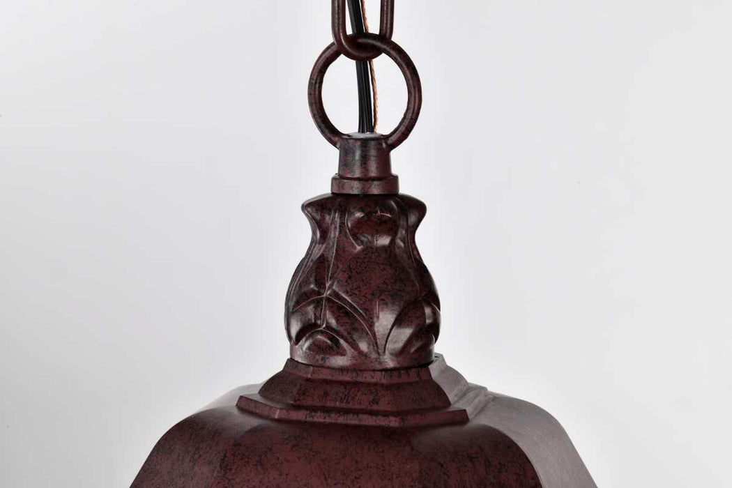 Hanging Lantern Nuvo 60-895 Central Park - 3 Light - 20 in. - Hanging Lantern with Clear Beveled Glass - Old Bronze Finish Nuvo