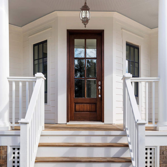Hanging Lantern Nuvo 60-895 Central Park - 3 Light - 20 in. - Hanging Lantern with Clear Beveled Glass - Old Bronze Finish Nuvo