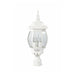 Post Lantern Nuvo 60-897 Central Park - 3 Light - 21 in. - Post Lantern with Clear Beveled Glass - White Finish Nuvo