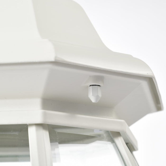 Post Lantern Nuvo 60-897 Central Park - 3 Light - 21 in. - Post Lantern with Clear Beveled Glass - White Finish Nuvo