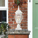 Post Lantern Nuvo 60-897 Central Park - 3 Light - 21 in. - Post Lantern with Clear Beveled Glass - White Finish Nuvo