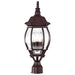Post Lantern Nuvo 60-898 Central Park - 3 Light - 21 in. - Post Lantern with Clear Beveled Glass - Old Bronze Finish Nuvo