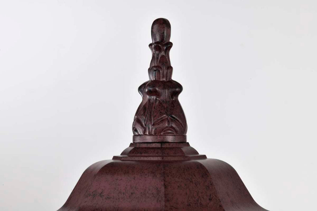 Post Lantern Nuvo 60-898 Central Park - 3 Light - 21 in. - Post Lantern with Clear Beveled Glass - Old Bronze Finish Nuvo