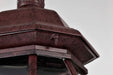 Post Lantern Nuvo 60-898 Central Park - 3 Light - 21 in. - Post Lantern with Clear Beveled Glass - Old Bronze Finish Nuvo