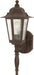 Wall Lantern Nuvo 60-986 Cornerstone - 1 Light - 18 in. - Wall Lantern with Clear Seed Glass - Old Bronze Finish Nuvo