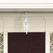 Hanging Lantern Nuvo 60-991 Cornerstone - 1 Light - 13 in. - Hanging Lantern with Clear Seed Glass - White Finish Nuvo