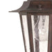 Hanging Lantern Nuvo 60-992 Cornerstone - 1 Light - 13 in. - Hanging Lantern with Clear Seed Glass - Old Bronze Finish Nuvo