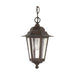 Hanging Lantern Nuvo 60-992 Cornerstone - 1 Light - 13 in. - Hanging Lantern with Clear Seed Glass - Old Bronze Finish Nuvo