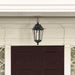 Hanging Lantern Nuvo 60-993 Cornerstone - 1 Light - 13 in. - Hanging Lantern with Clear Seed Glass - Textured Black Finish Nuvo
