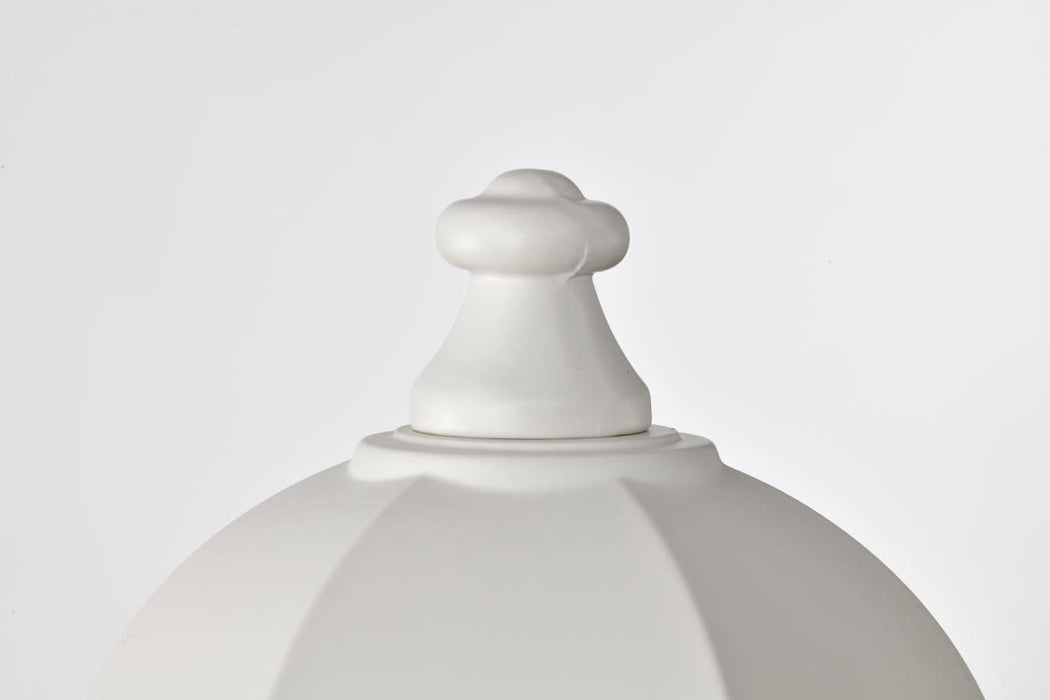 Post Lantern Nuvo 60-994 Cornerstone - 1 Light - 14 in. - Post Lantern with Clear Seed Glass - White Finish Nuvo