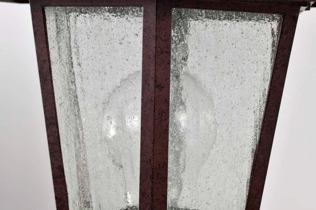 Post Lantern Nuvo 60-995 Cornerstone - 1 Light - 14 in. - Post Lantern with Clear Seed Glass - Old Bronze Finish Nuvo