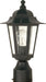 Post Lantern Nuvo 60-996 Cornerstone - 1 Light - 14 in. - Post Lantern with Clear Seed Glass - Textured Black Finish Nuvo