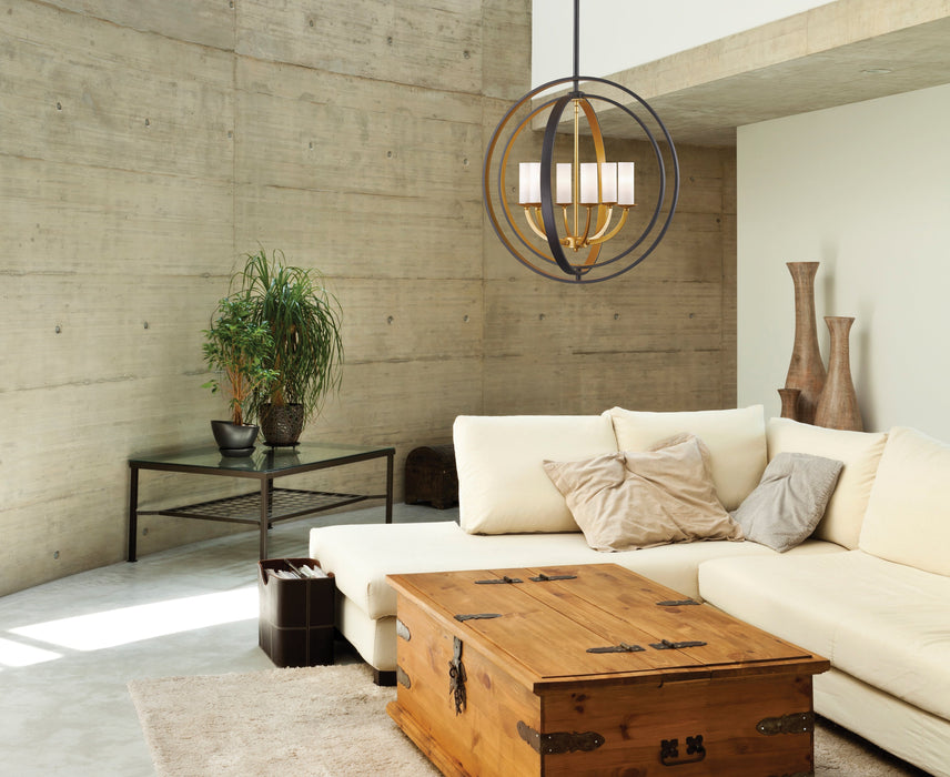 Chandelier Z-Lite 6002-6L-BZGD Bronze Gold Ashling 6 Light Chandelier Z-Lite