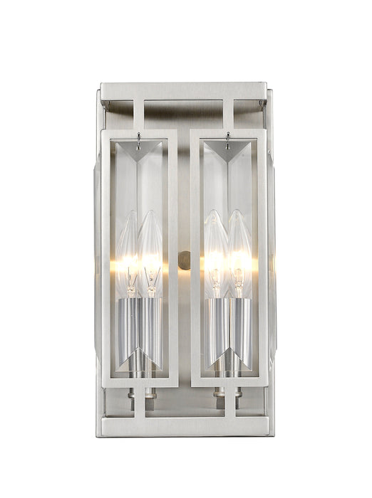 Wall Sconce Z-Lite 6006-2S-BN Brushed Nickel Mersesse 2 Light Wall Sconce Z-Lite