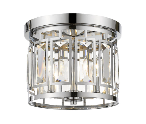 Flush Mount Z-Lite 6007F-CH Chrome Mersesse 3 Light Flush Mount Z-Lite