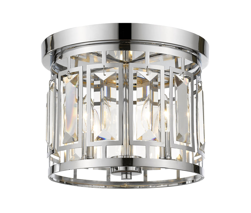 Flush Mount Z-Lite 6007F-CH Chrome Mersesse 3 Light Flush Mount Z-Lite
