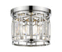 Flush Mount Z-Lite 6007F-CH Chrome Mersesse 3 Light Flush Mount Z-Lite