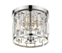 Flush Mount Z-Lite 6007F-CH Chrome Mersesse 3 Light Flush Mount Z-Lite