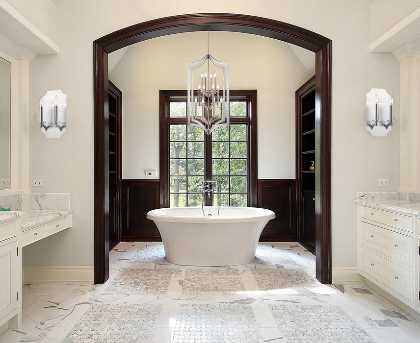 Wall Sconce Z-Lite 6008-2S-BN Brushed Nickel Zander 2 Light Wall Sconce Z-Lite