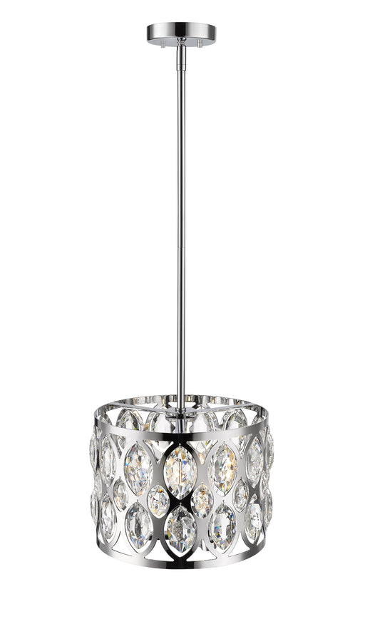 Chandelier Z-Lite 6010-12CH Chrome Dealey 3 Light Chandelier Z-Lite