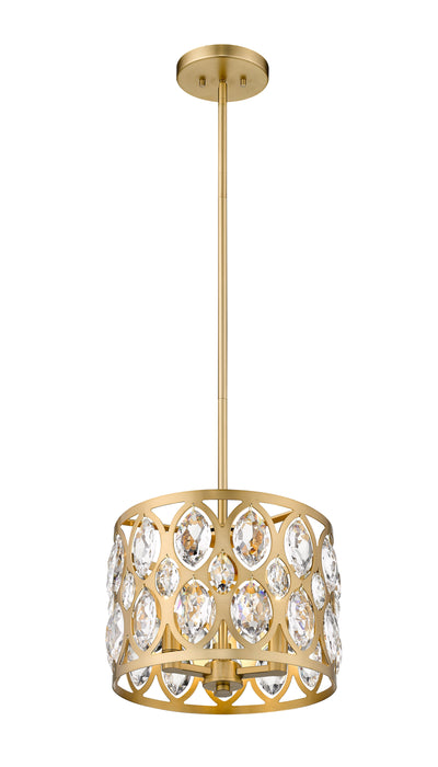 Chandelier Z-Lite 6010-12HB Heirloom Brass Dealey 3 Light Chandelier Z-Lite