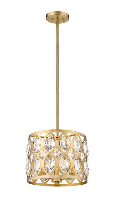 Chandelier Z-Lite 6010-12HB Heirloom Brass Dealey 3 Light Chandelier Z-Lite