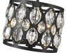 Chandelier Z-Lite 6010-12MB Matte Black Dealey 3 Light Chandelier Z-Lite