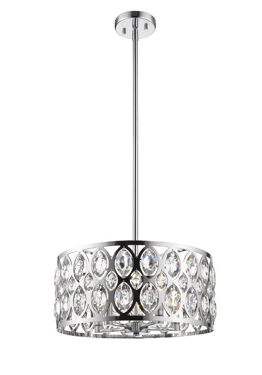 Chandelier Z-Lite 6010-20CH Chrome Dealey 5 Light Chandelier Z-Lite