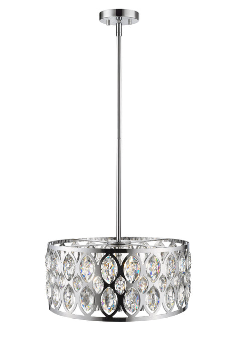 Chandelier Z-Lite 6010-20CH Chrome Dealey 5 Light Chandelier Z-Lite