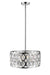 Chandelier Z-Lite 6010-20CH Chrome Dealey 5 Light Chandelier Z-Lite