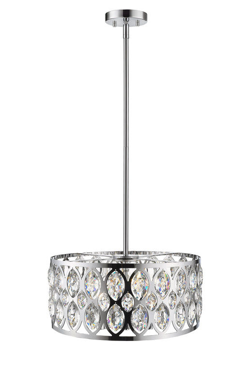 Chandelier Z-Lite 6010-20CH Chrome Dealey 5 Light Chandelier Z-Lite