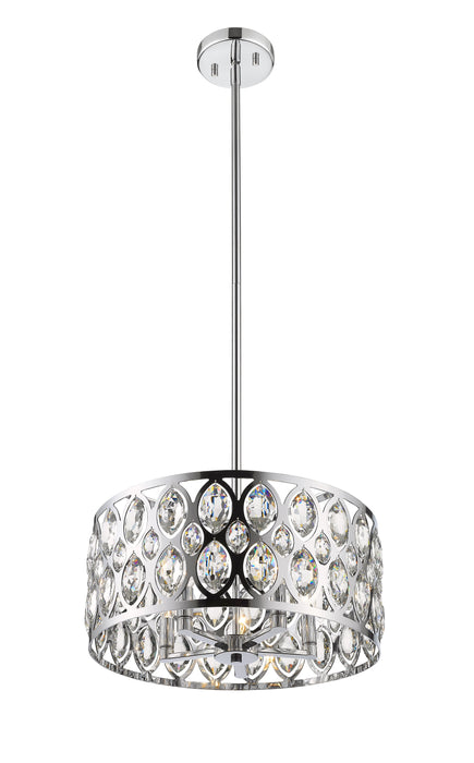 Chandelier Z-Lite 6010-20CH Chrome Dealey 5 Light Chandelier Z-Lite