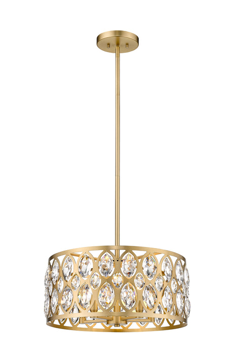 Chandelier Z-Lite 6010-20HB Heirloom Brass Dealey 5 Light Chandelier Z-Lite