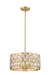Chandelier Z-Lite 6010-20HB Heirloom Brass Dealey 5 Light Chandelier Z-Lite