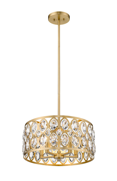 Chandelier Z-Lite 6010-20HB Heirloom Brass Dealey 5 Light Chandelier Z-Lite