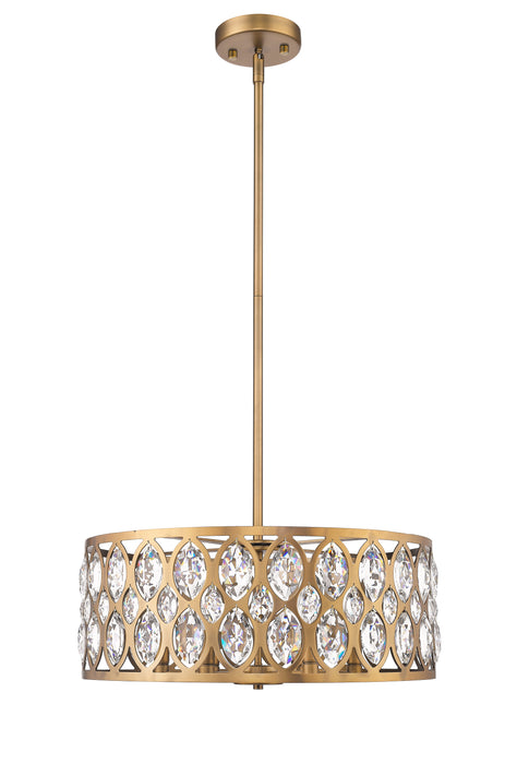 Chandelier Z-Lite 6010-24HB Heirloom Brass Dealey 6 Light Chandelier Z-Lite