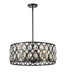 Chandelier Z-Lite 6010-24MB Matte Black Dealey 6 Light Chandelier Z-Lite