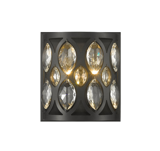 Wall Sconce Z-Lite 6010-2S-MB Matte Black Dealey 2 Light Wall Sconce Z-Lite